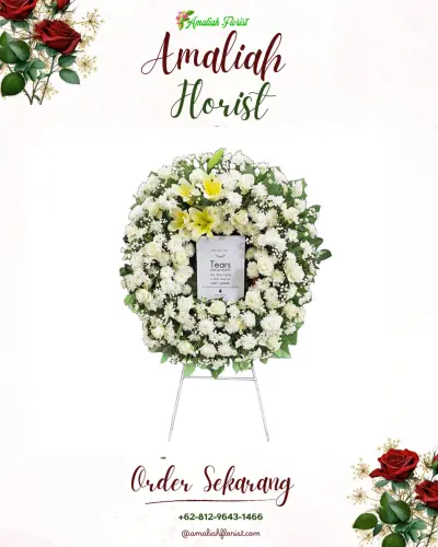 Krans Bunga Duka Cita di Kedungneng